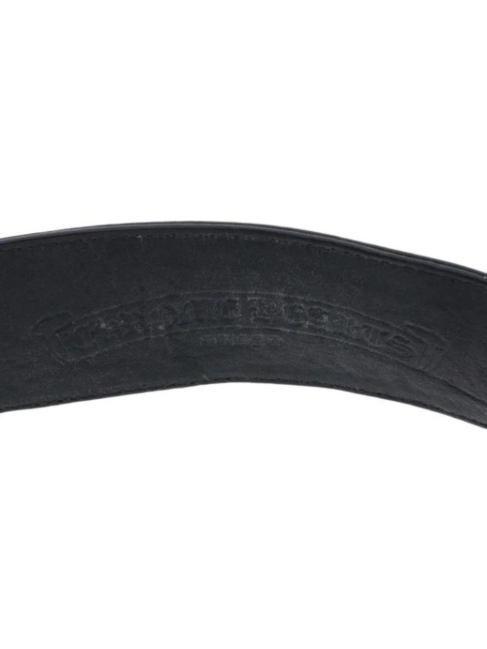 Chrome Hearts RR Tiny Buckle Rock'n'roll Leather Bracelet